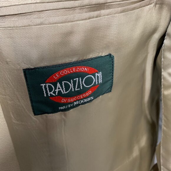 Vintage 90s Union Made Tradizioni Wool Two Button Blazer Sport Coat - Picture 9 of 15